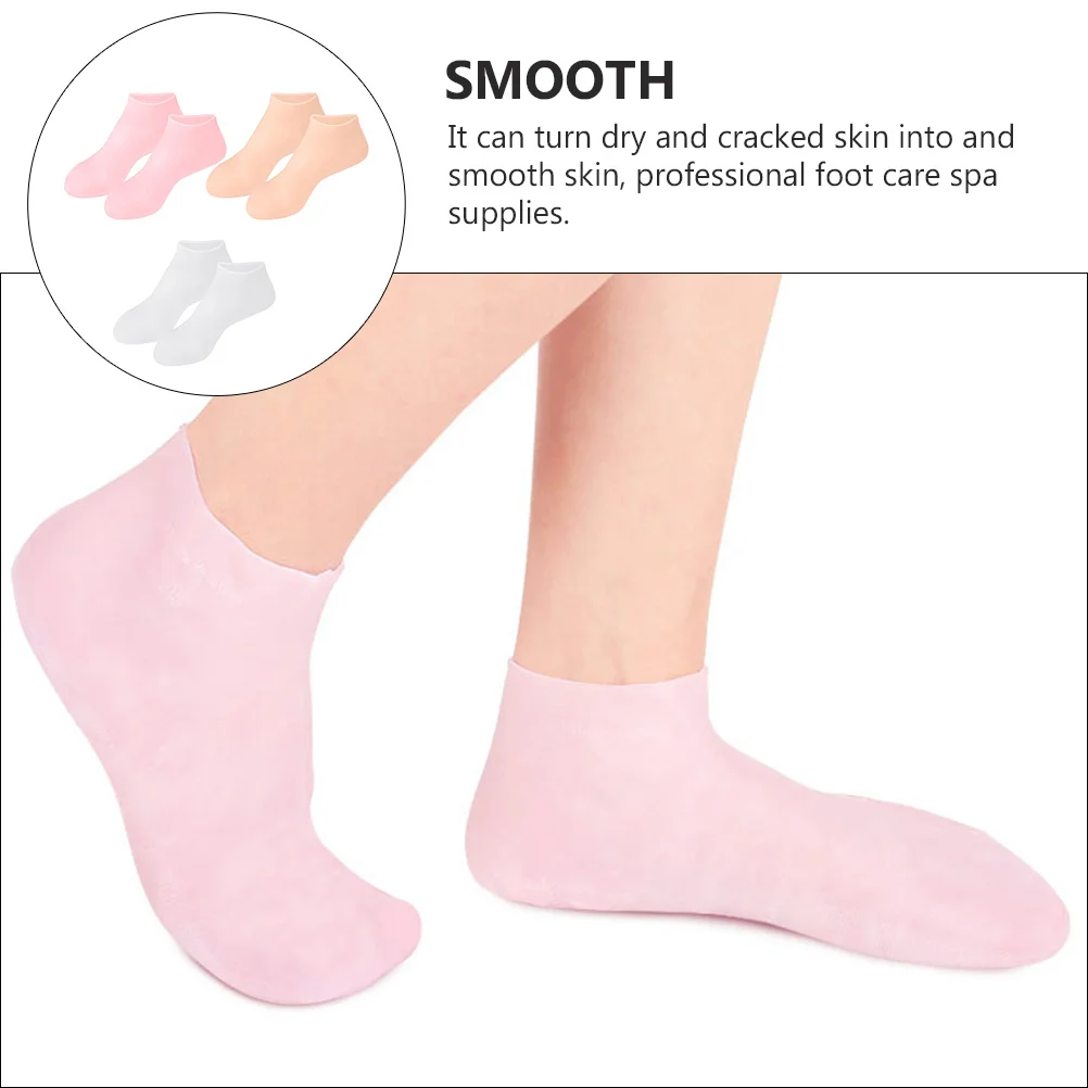 Moisturizing Anti-Cracking Covers Reusable Socks For Dry Skin Care Hydration Treatment Foot Spa Supplies Supple Foot Socks