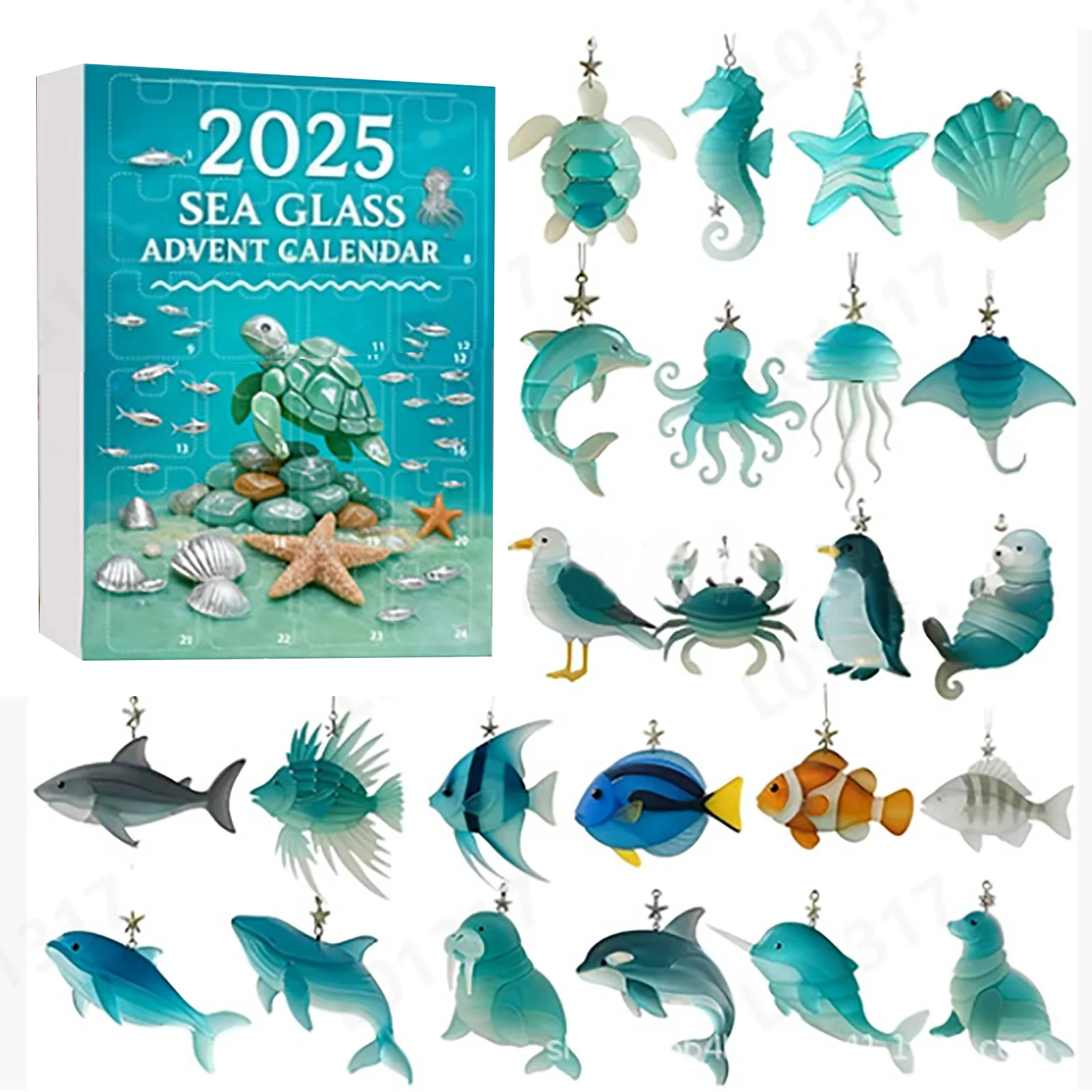 

Настольные часы с таймером «Blue Realm Sea Glass Puzzle Box: Unveiling The Unknown Ocean», бесшумные часы с таймером