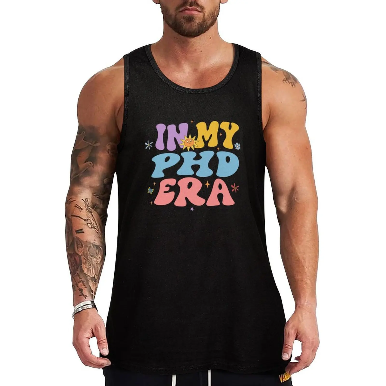 

In My Phd Era Tank Top gym t-shirts gym clothes men Japanese t-shirt