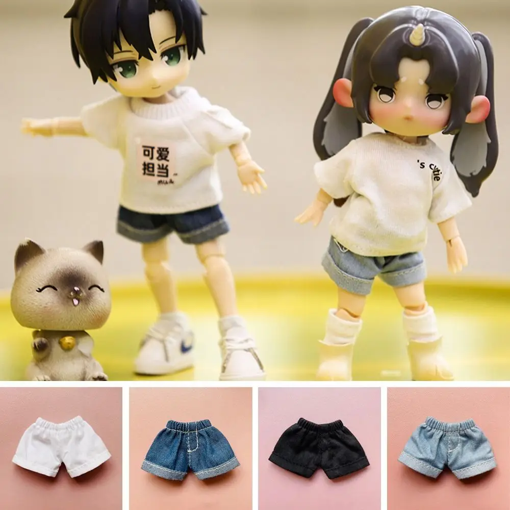High Quality Doll Accessories For 1/11OB11 Dolls Doll Clothes Doll Jeans Shorts Handmade Doll Shorts Dolls Wear Shorts