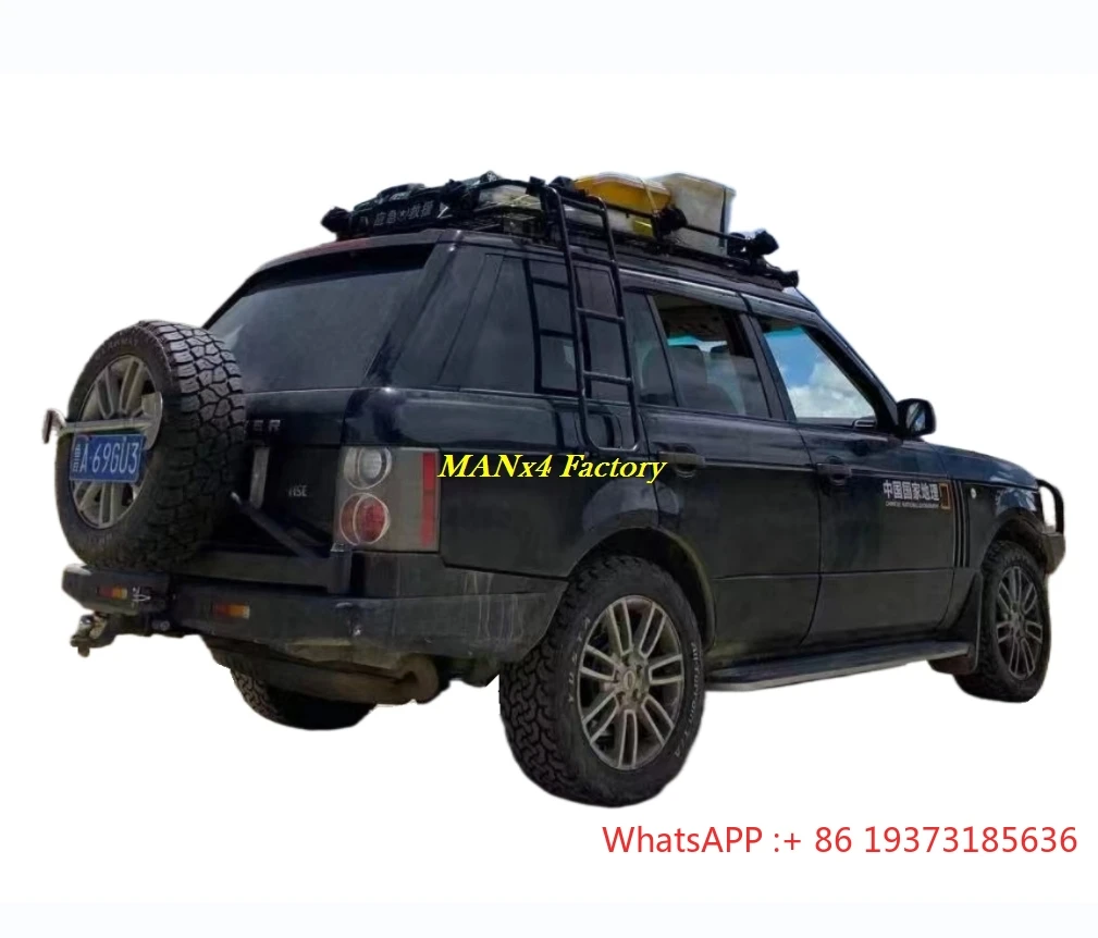 MANx4 Classic Steel Rear Bumper With Tyre Bracket for Range Rover 02-12 L322