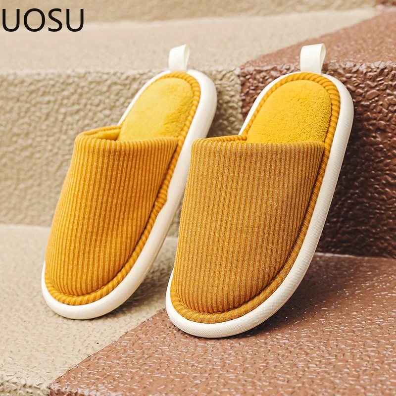 Couple Slippers Winter Slipper for Men Trendy All-match Explosive Style UOSU Men's Slippers Fashion Explosive Style New Shoes