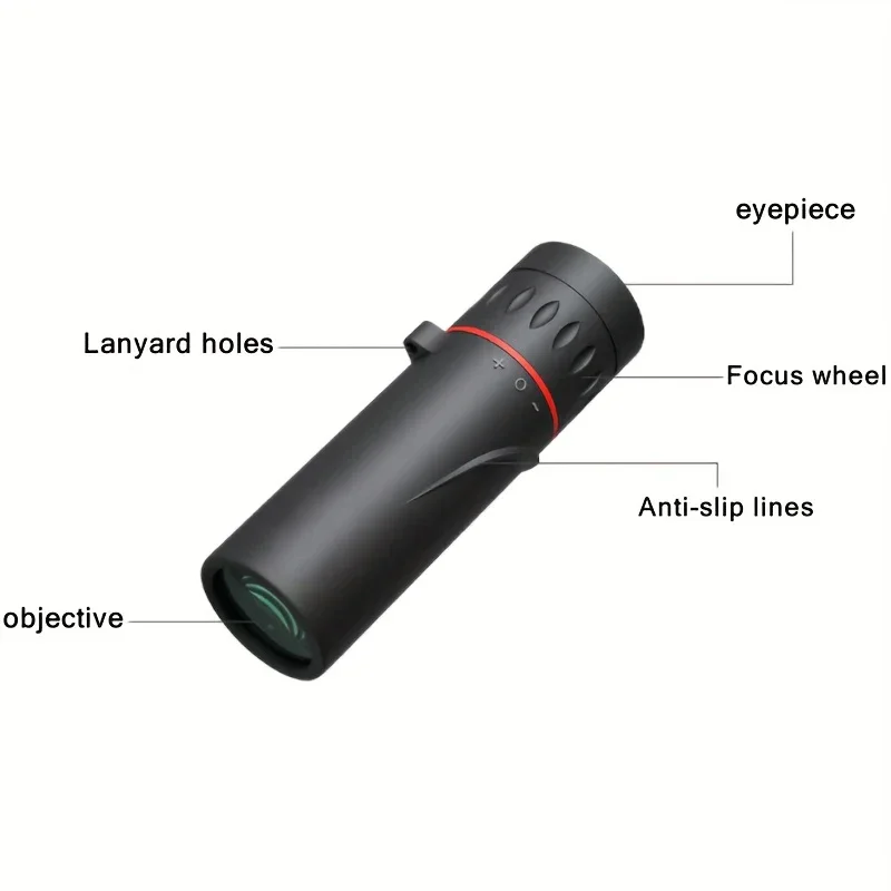 2000x25 Outdoor Mini Pocket Telescope, Fmc Coated Professional Telescope, BAK4，Outdoor Camping Hunting Bird Watching Telescope