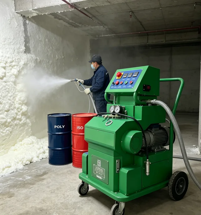 Electric Two Component Foam Machine Polyurethane Insulation Board Production Spraying Equipment Workshop Machine
