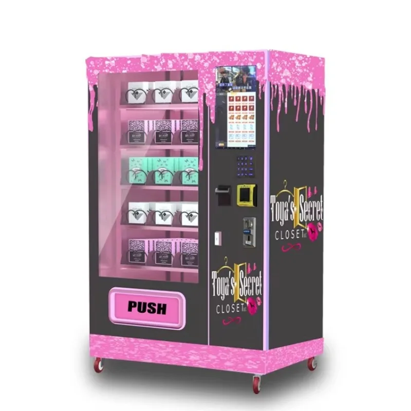 Customized Automatic Large-capacity Cosmetics Beauty Makeup Vending Machine for Bussiness Wig hairpiece Eyelash Nail Art Vending