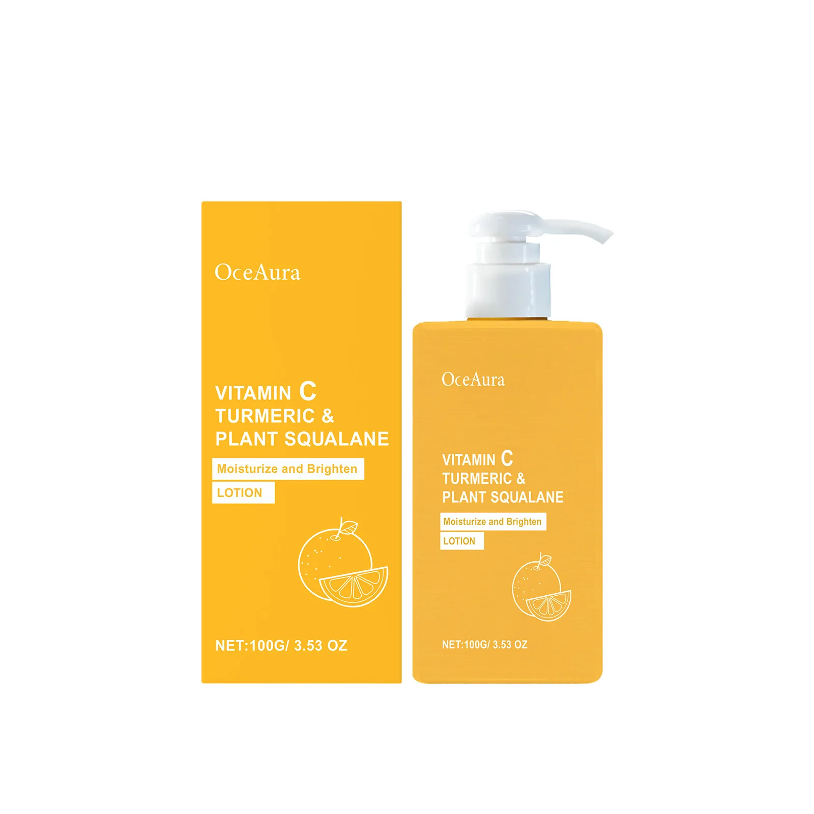 Vitamin C Lightening Body Lotion Deep Hydration Improve Rough Dullness Fade Melanin Turmeric Cream Brightening Skin Care Product