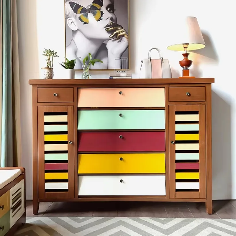 

Multi Layer Modern Shoe Cabinet Drawers Wooden Space Saving Storage Shoe Cabinet Living Room Hallway Mueble Zapatero Furniture