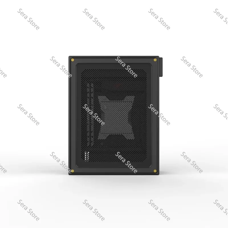 Tiny4 4L Pure Aluminum CNC ITX Case Half Height Double Slot Direct Insert Tool Card Chassis