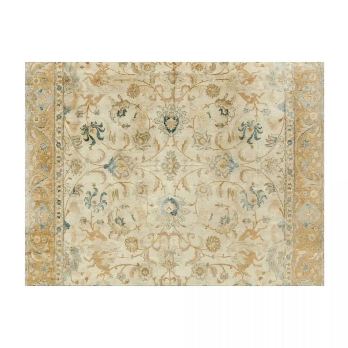 

Antique Persian Tabriz Rug Print Throw Blanket wednesday Giant Sofa Plaid Large Blankets