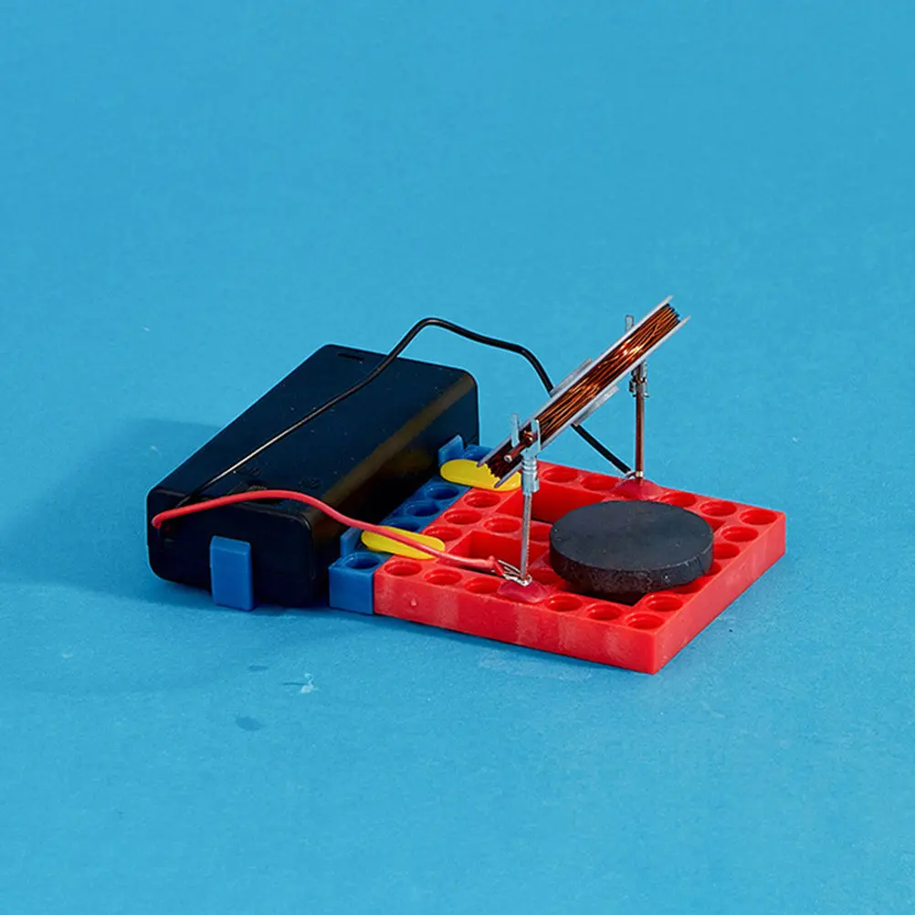 1 Juego de motor eléctrico creativo, kit de experimentos educativos, regalo científico para niños, juguete electromotor DIY