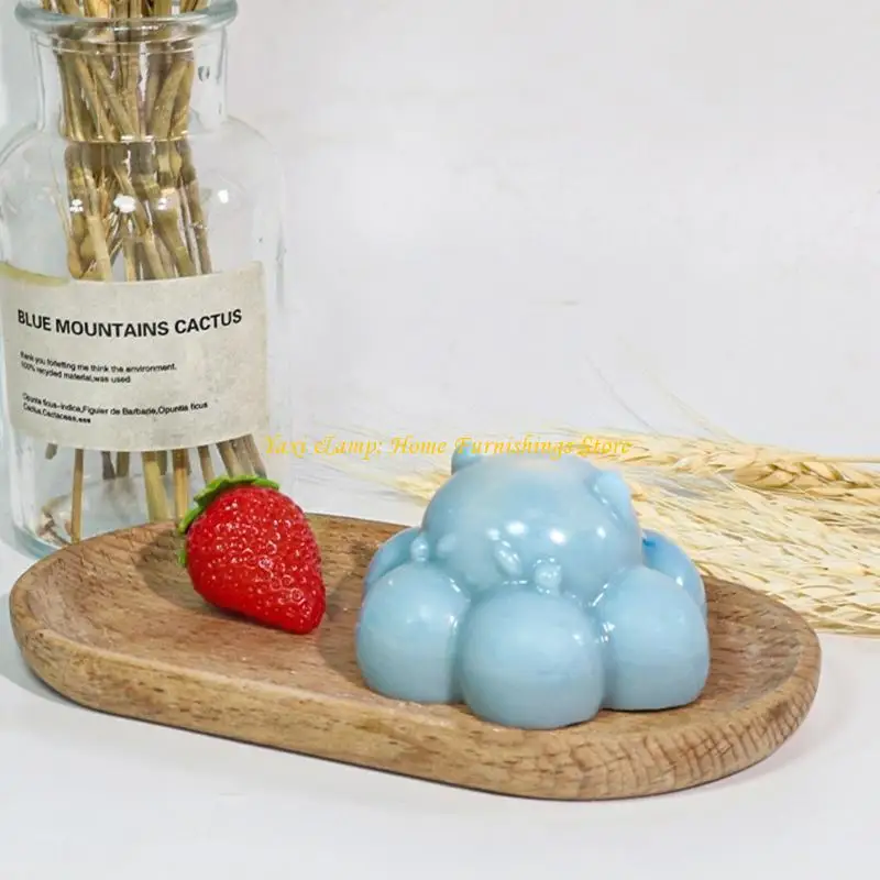 

W8EA Cloud Bear Raste Cake Cake Fondant Плесень для мыла ароматерапе