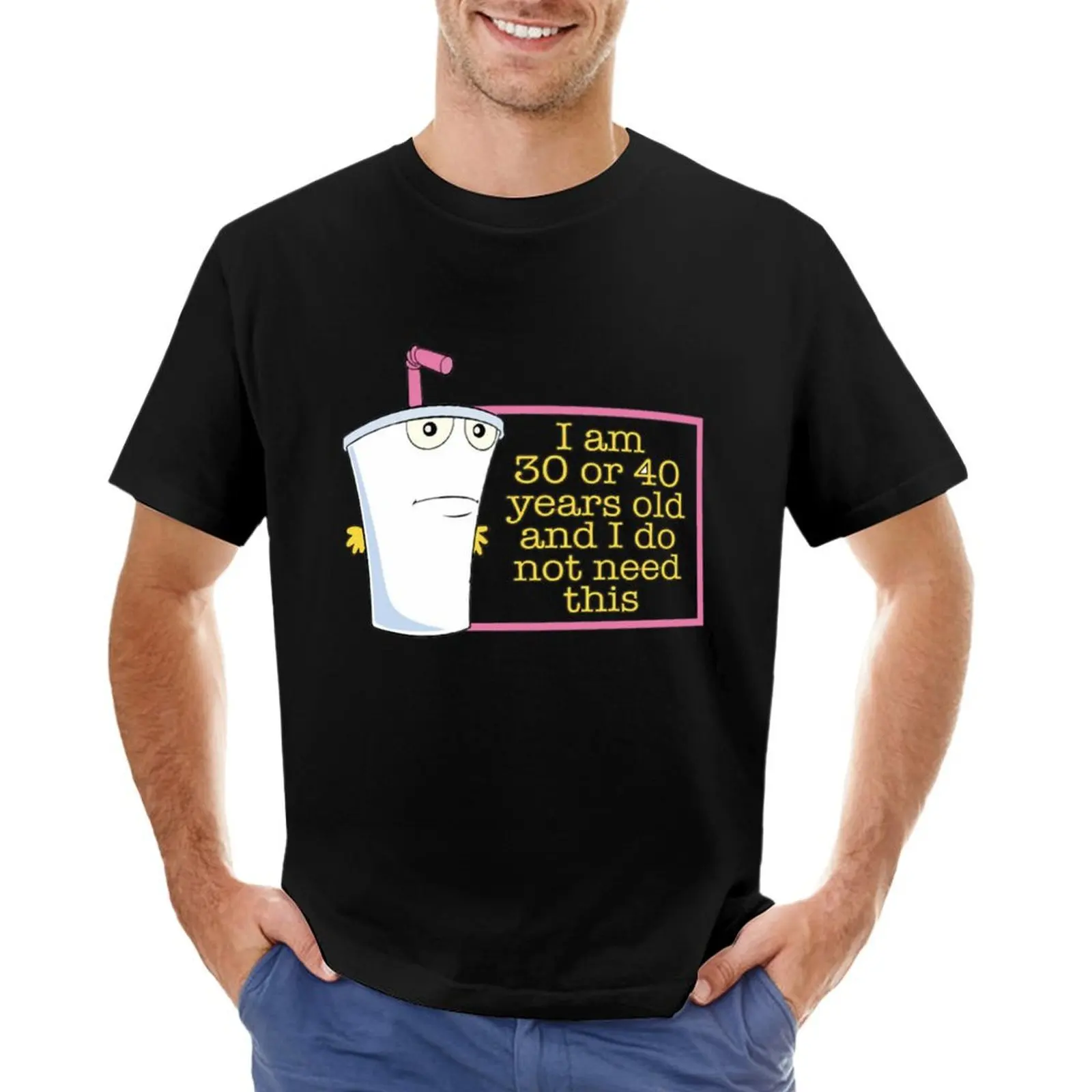 

Vintage Aqua Teen Hunger Force T-Shirt anime figures oversized graphic tee customizeds blanks men t shirts