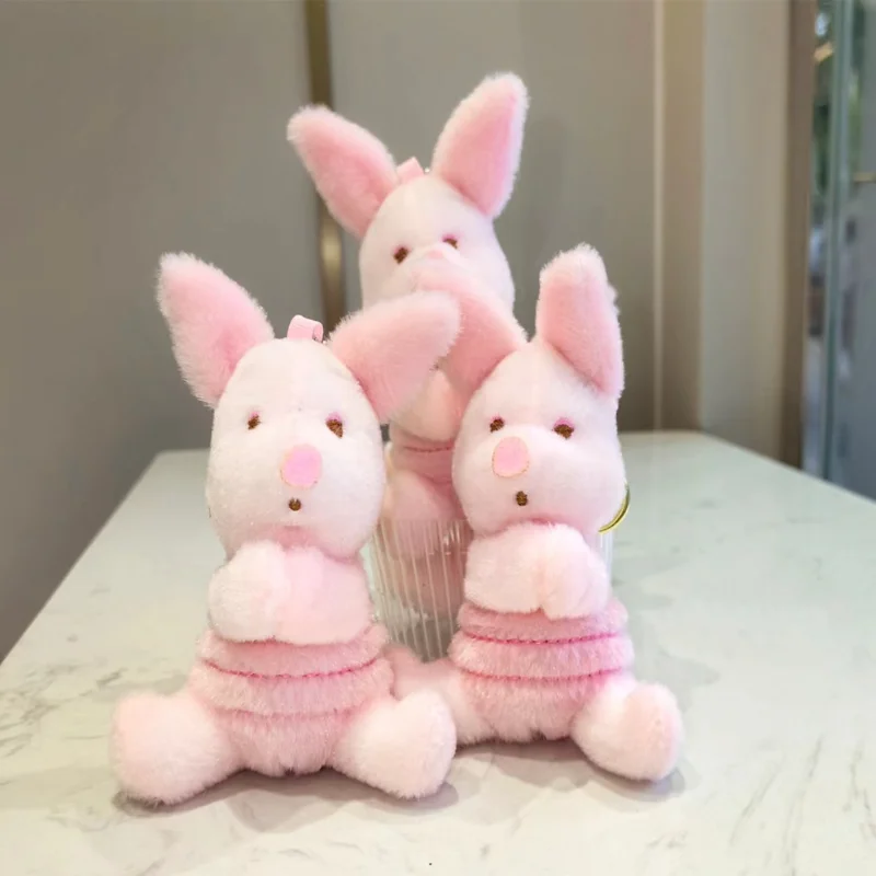 Super Cute Sleepy Piglet Plush Keychain 12cm Lazy Pijie Pig Stuffed Doll Bag Backpack Pendant Ornament Lovely Gift For Girl Gift