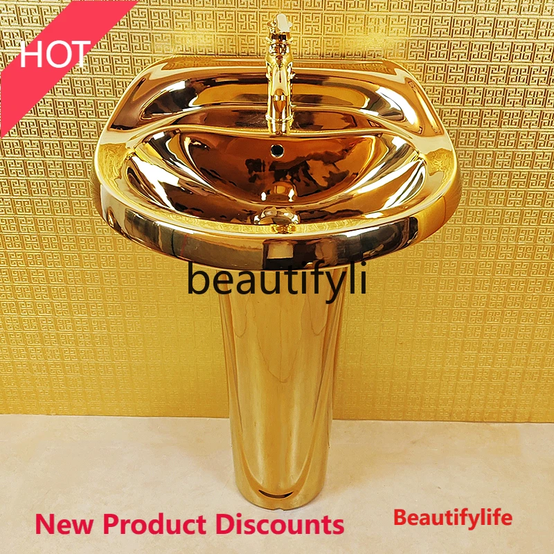 JJ45 New Style Wash Basin Bar Floor-standing Ceramic Balcony Split Washstand Basin