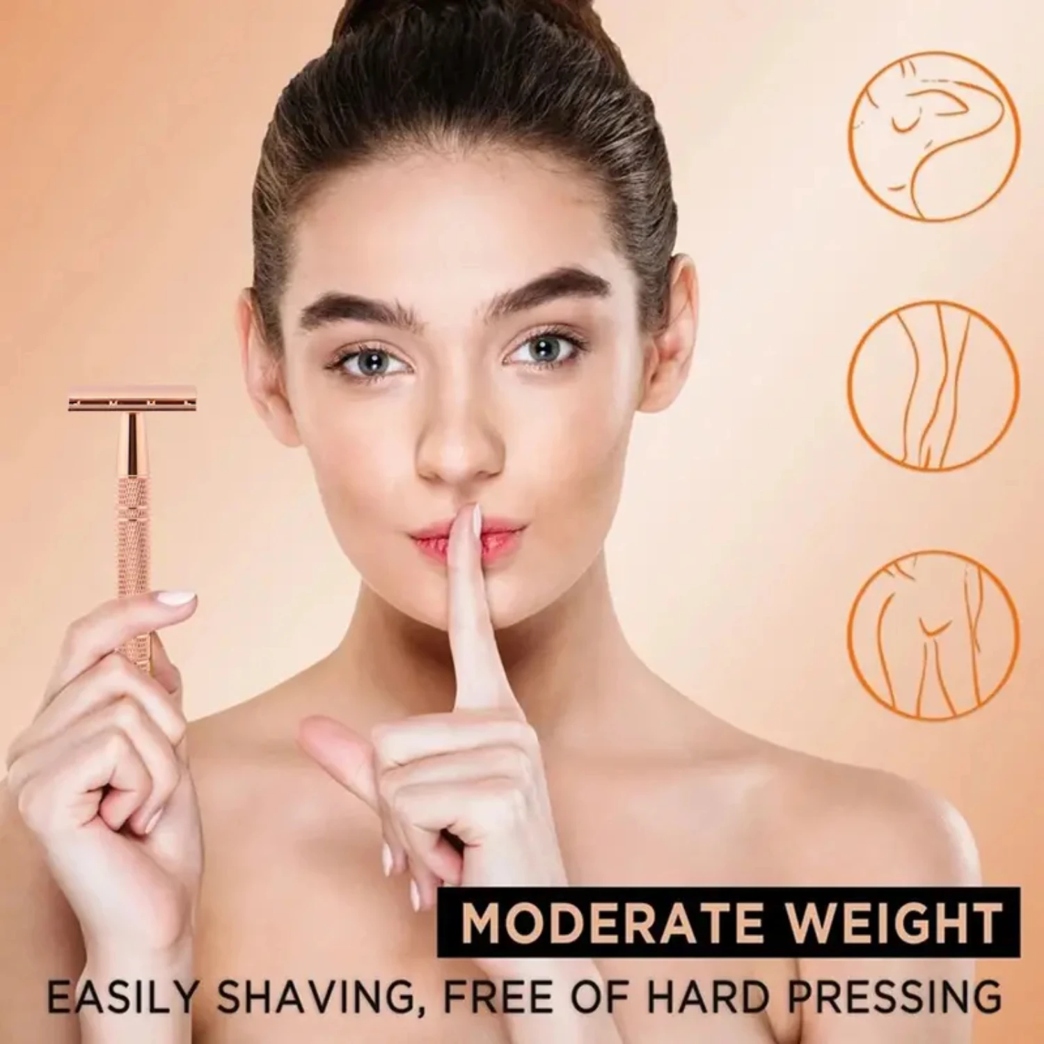 Экологически чистая мужская металлическая бритва для бороды с 10 лезвиями, женская безопасная бритва для гладкого бритья, многоразовая и придающая боль