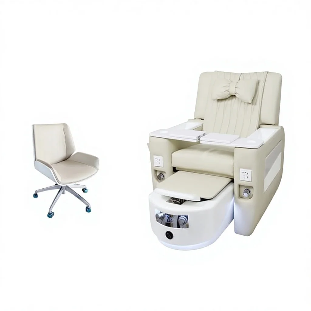 2026 New Adjustable Electric Massage Pedicure Chair Professional Foot Therapy Electric SPA Foot Bath Salon ODM/OEM
