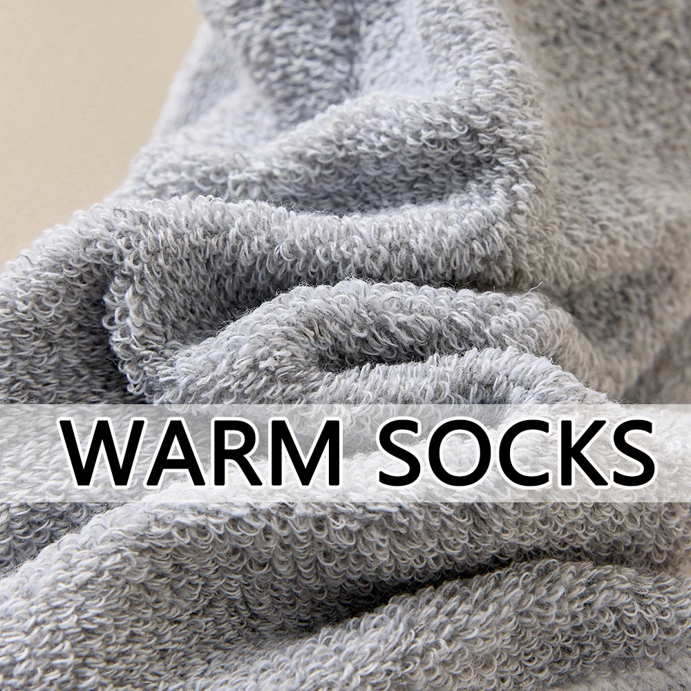 3 Paar Winter-Socken mit dickem Handtuch für Herren, Outdoor-Sport, lange Socken, kältebeständig, frostsicher, Schneesocken für Herren, Geschenk 39–44 – Detail 3