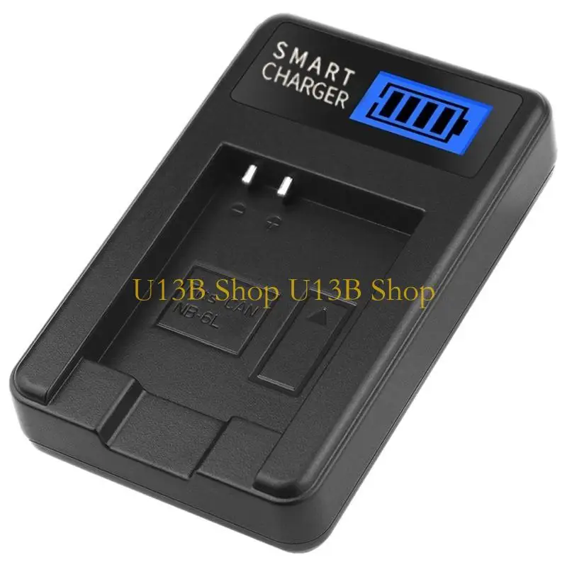 شاحن U13B سفر USB FRANDER FORMON FOR NB6L ، SX710/SX700/SX600 بطاريات كاميرا فعالة في كفاءة الطاقة.