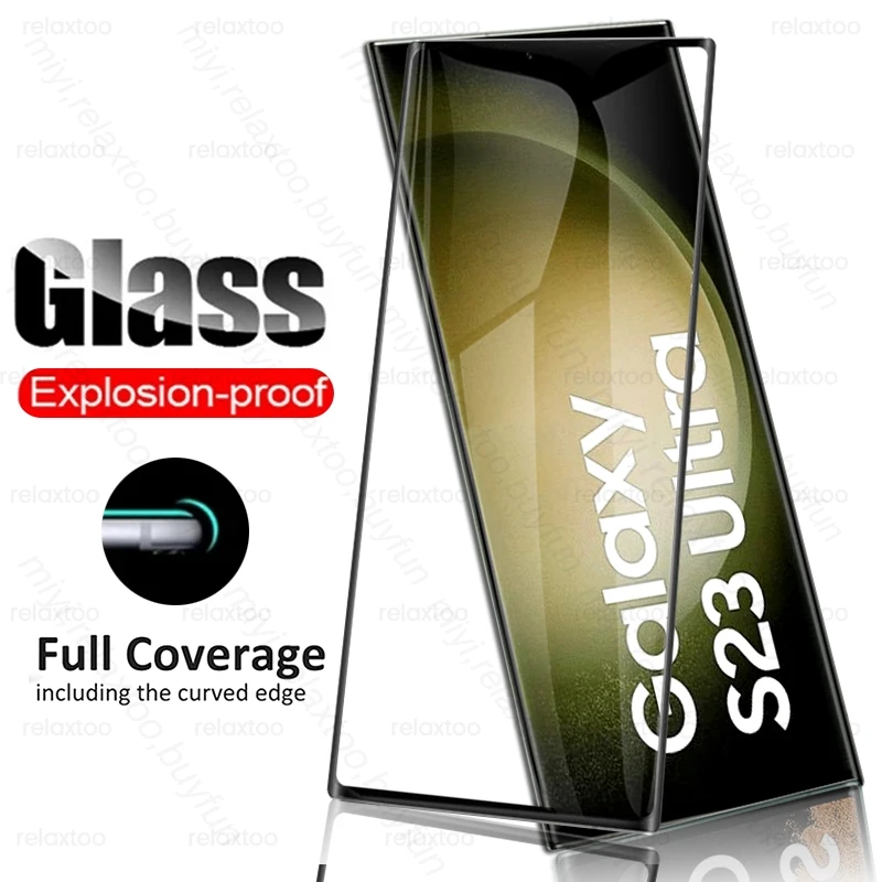 9D Tempered Glass For Samsung Galaxy S23 S 23 Ultra 23Ultra S23Ultra S23+ 5G 2023 Screen Protector Explosion-Proof HD Film Cover