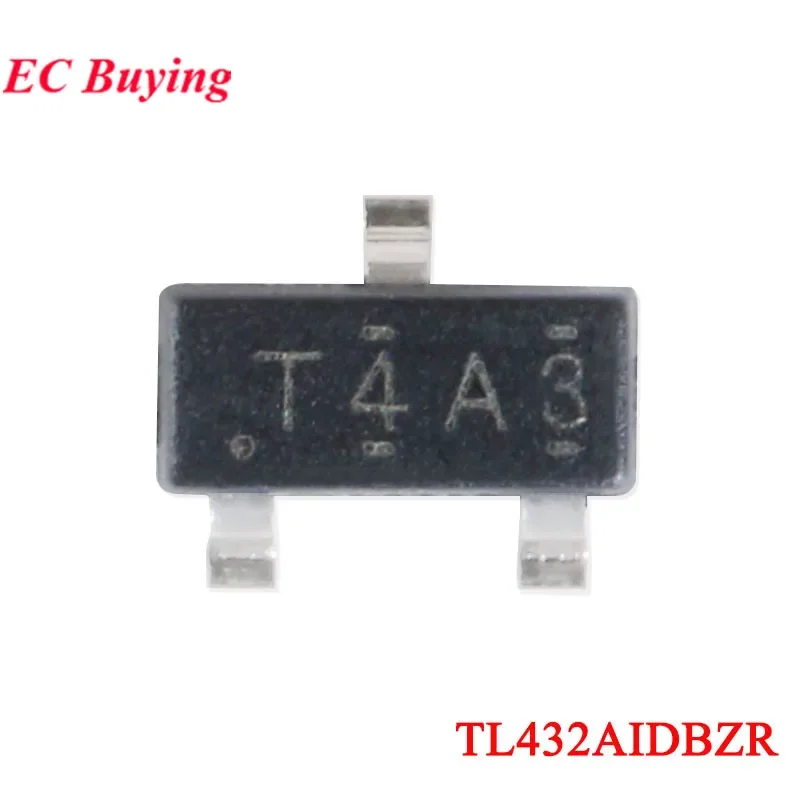 10PCS/lot TL432AIDBZR TL432 TL432AID TL432A T4A3 T4A SOT-23 Adjustable Precision Shunt Regulator Chip IC