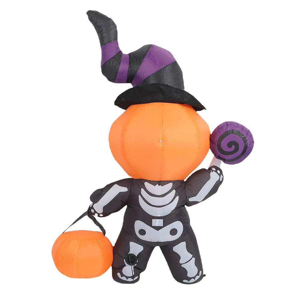 

Halloween 170cm Inflatable Pumpkin Scary Skull Kid Outdoor Party Yard