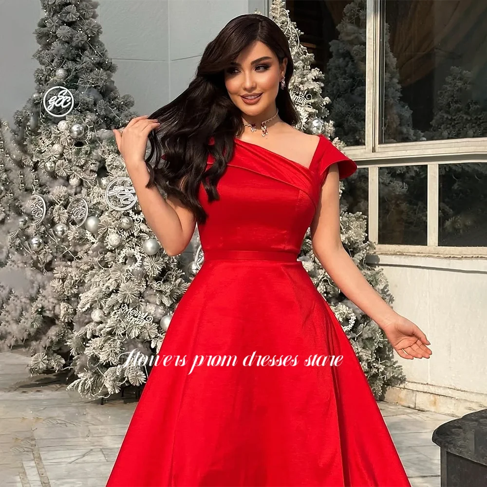 

Flowers Off Shoulder Prom Dress A Line Party Dress Evening Dress Celebrity Dress vestido de fiesta فساتين مناسبة ر Customized