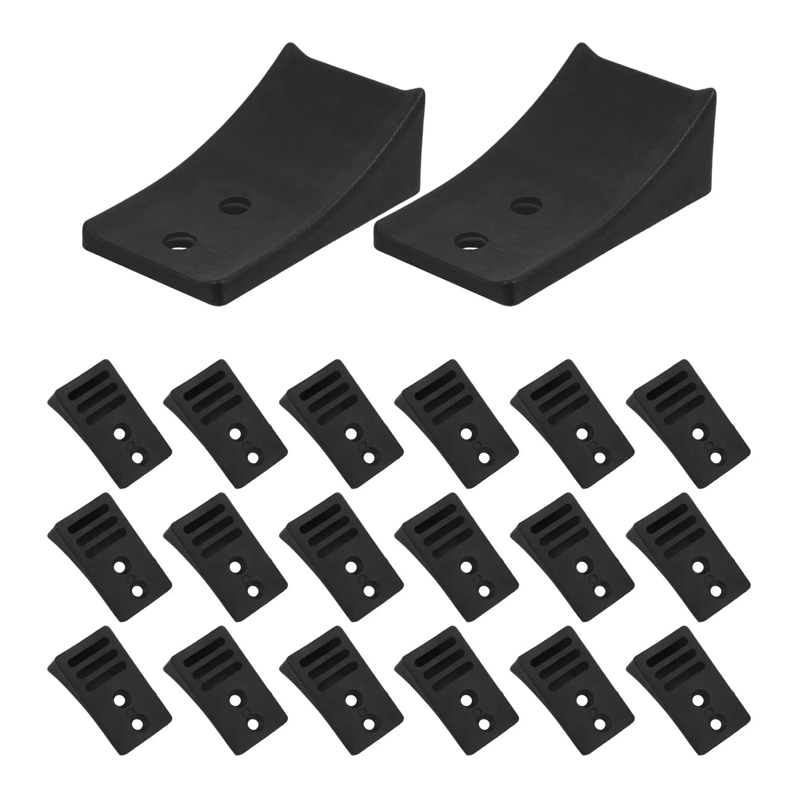24Pcs Non-Slip Chair Stabilizer Pads Heavy-Duty Anti-Tip Foot Pads Office Furniture Sled Base Chair Leg Floor Protectors