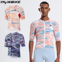 YKYWBIKE Camiseta de ciclismo para hombre, camiseta suave y ligera para bicicleta de carretera, camiseta de manga corta transpirable de verano para MTB