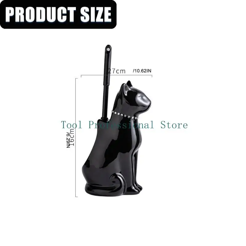 Brosse support pour cuvette toilette autoportante 57QF, brosse nettoyage toilette à poils souples