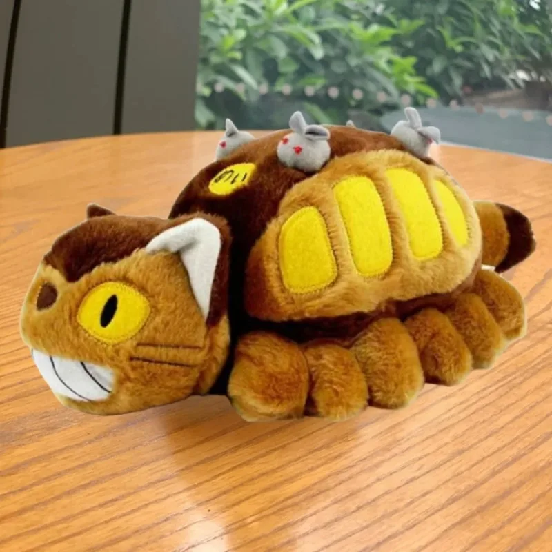 

My neighbor Totoro soft plush toy animated cartoon animal plush toys bus filled Totoro bus Christmas gift birthday anime plush