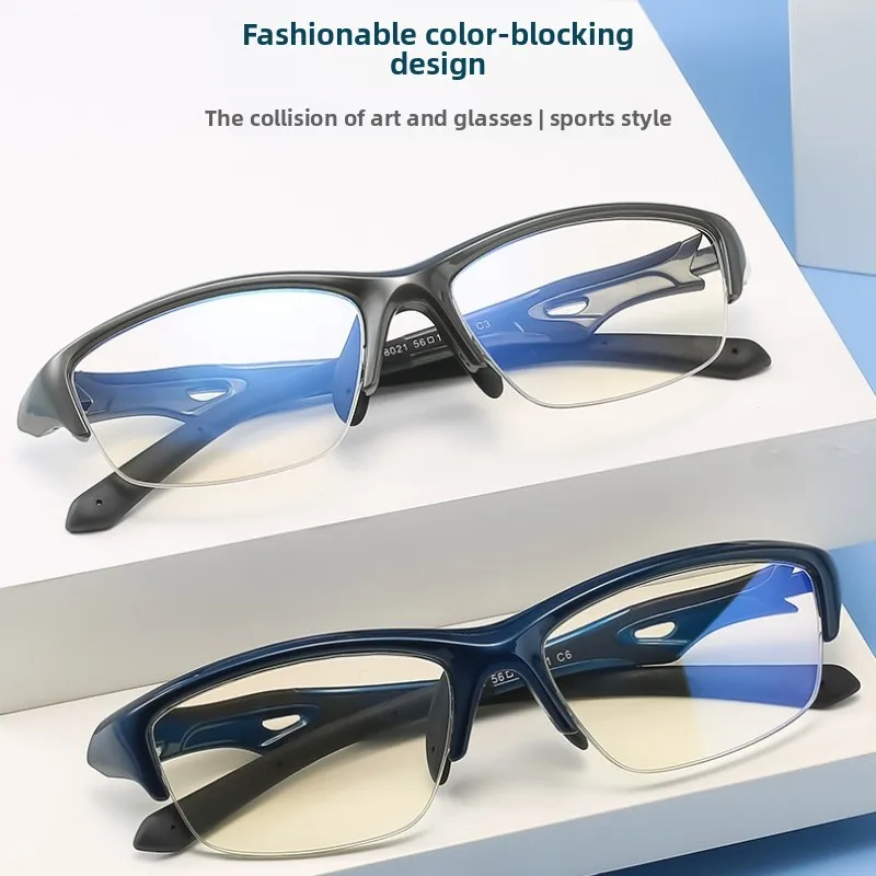 CLLOIO Ultralight Sporty Myopia Oversize Frame Men Durable Basketball Tennis Football Optical Frame Customizable Prescription