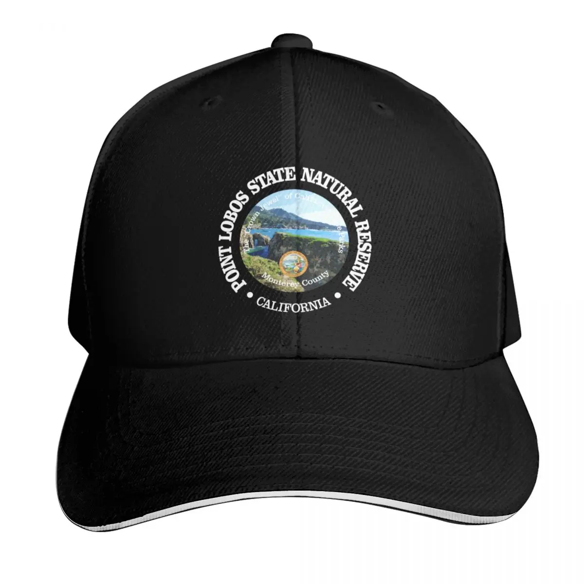 Point Lobos State Natural Reseve (SP) Baseball Cap Vintage Retro Embroidered Lightweight Packable Gift for Him Her