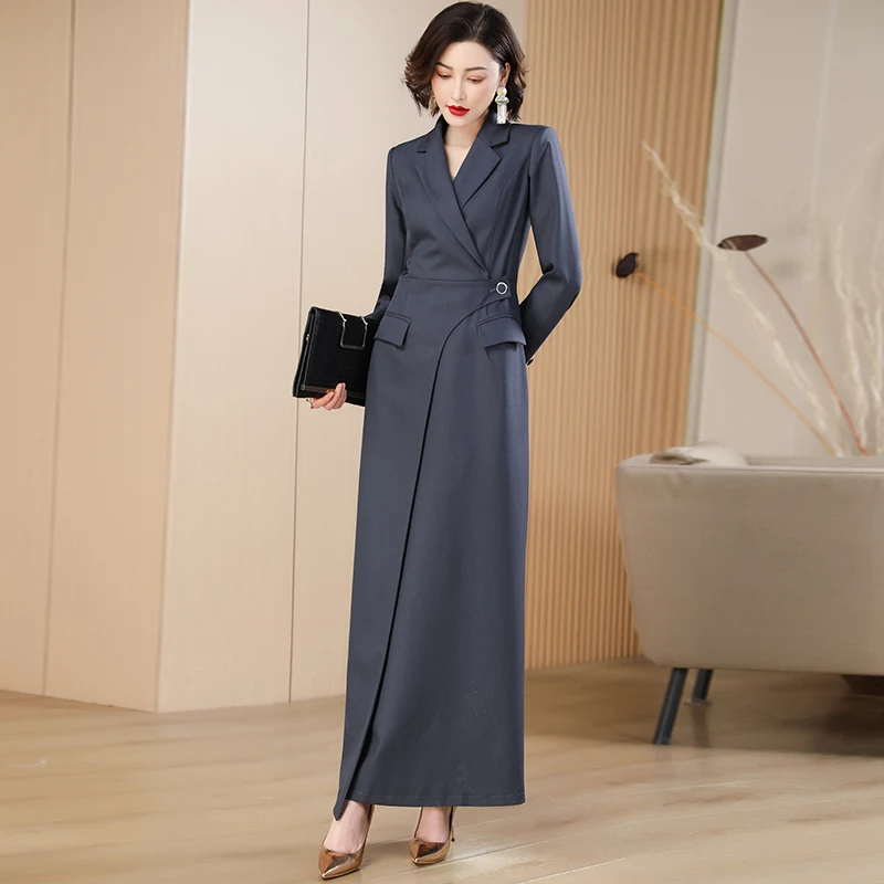 navy blue dress for baby girl Winter Workwear // Boucle Knit Dress main image 1