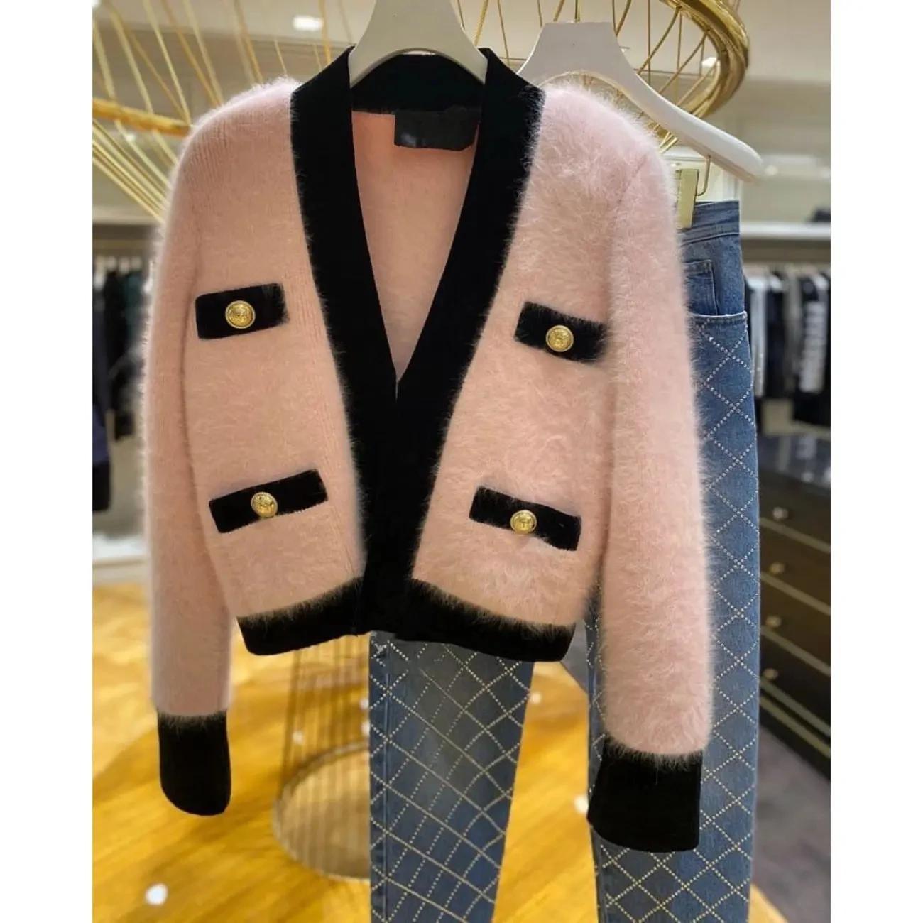 Neploe Cropped Cardigan Fall 2021 Women Clothes Winter Woman Sweater Korean Fahsion Y2K Tops Pull Femme Ladies Mohair Sweaters