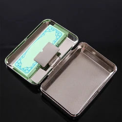 Stainless Steel Vintage Cigarette Case Retro Jewelry Box Tobacco  ​Container for Home Office Bedroom Smoke Accessory