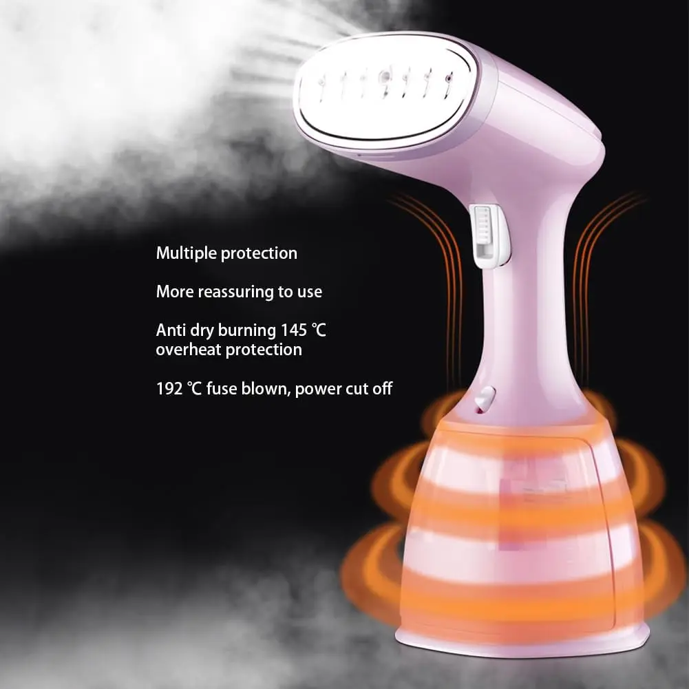 Steamer for Clothes, 15s Heat Up Steam Iron, Portable Steamer with 350ml Tank,Garment Steamer Iron Removes Wrinkle