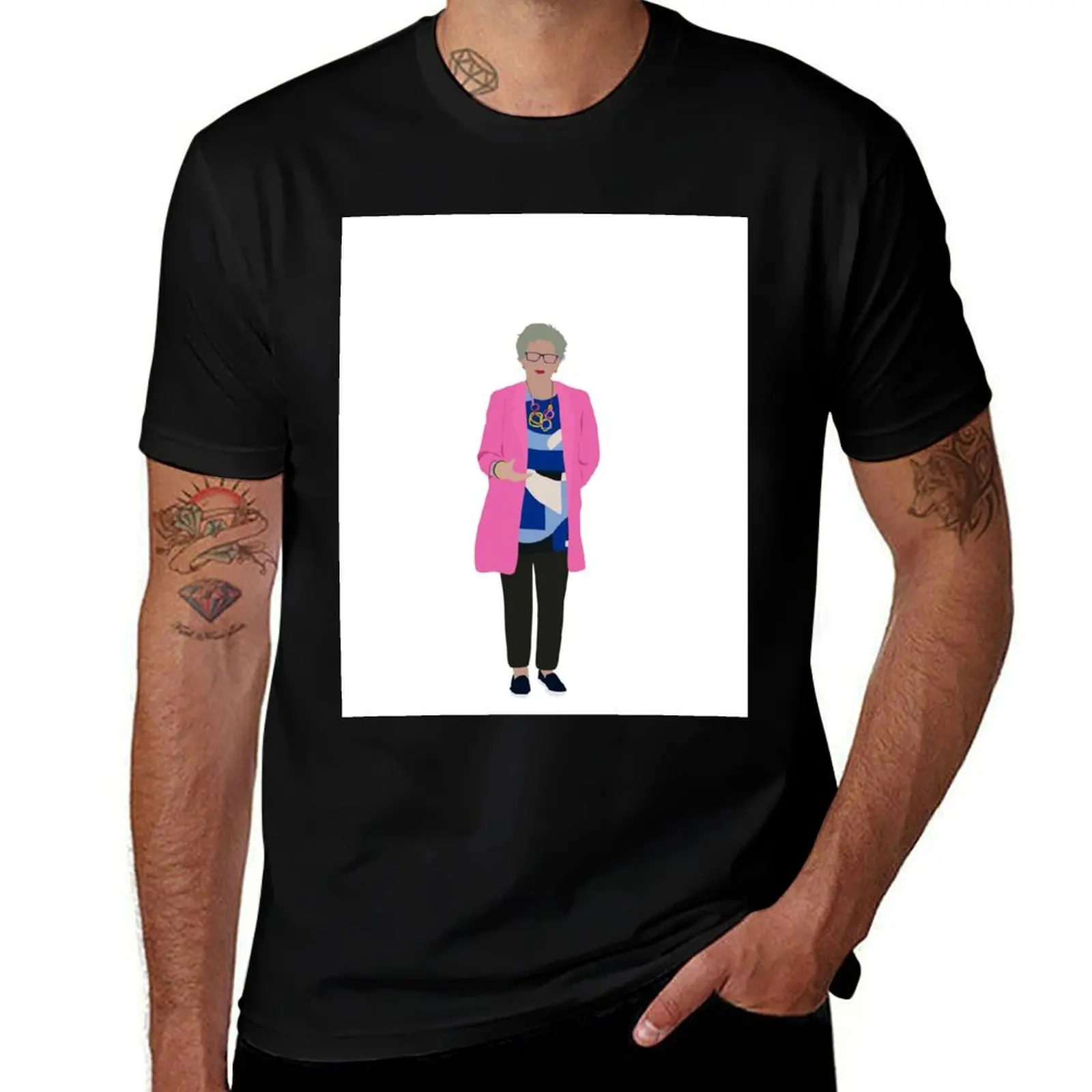 Great British Baking Show Prue Leith S7E5 T-Shirt Plus Size All Match Tee Shirt T-Shirt