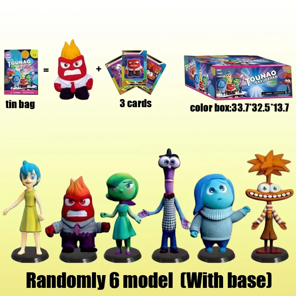 

Disney-Inside Out Mystery Box para Crianças, Toy Figure, Blind Box, Presentes para Fãs, Adultos, Decorativa, Aniversário, Natal,