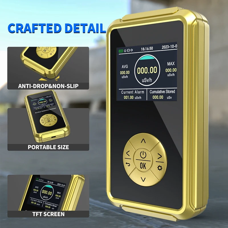 Geiger Counter Nuclear Radiation Detector Geiger Plate Radioactivity Detector For Nuclear Wastewater For PC Software Durable