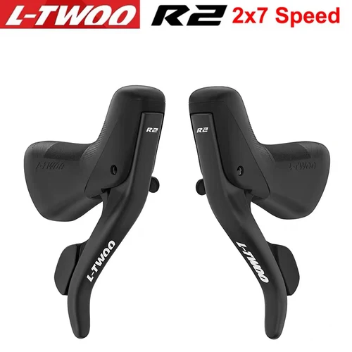 Imagen 2 del producto LTWOO STI R2 2x7/R3 2x8/R5 2x9/R7 2x10/R9 2x11 palancas de cambios de bicicleta de carretera freno bicicleta de carretera Compatible para desviador