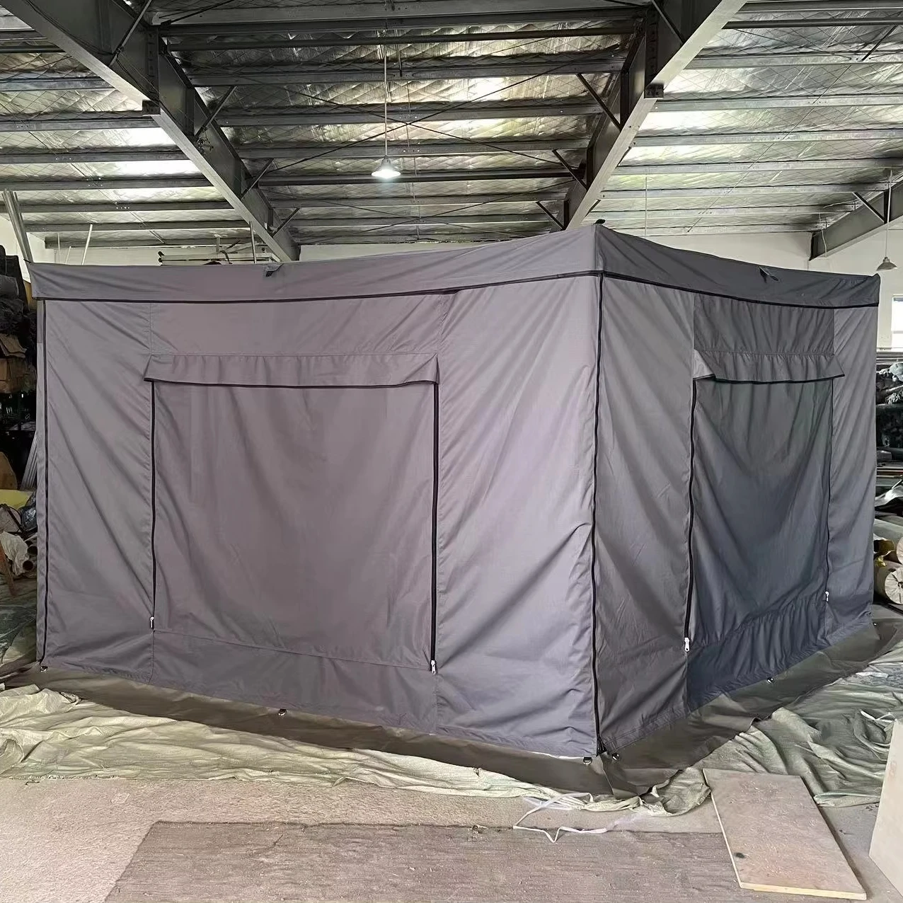 

China Professional Factory 4WD Waterproof Car Awning Tent Foxwing 270 Degree Free Standing Roof Awning Extended with Side Wall