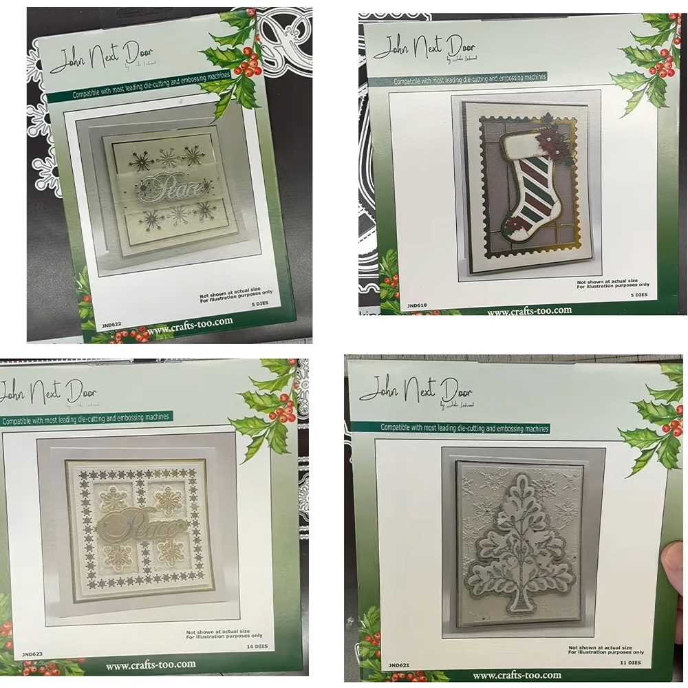 

Hollow Snowflake Christmas Tree Set 2026 New Metal Cutting Dies DIY Scrapbooking Embossing Greeting Card Handmade