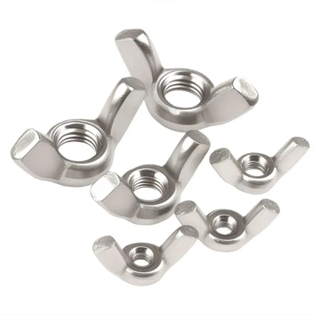 Butterfly Nut Ingot DIN315 Eye Nuts 1/10pcs Wing Nuts M3 M4 M5 M6 M8 M10 M12 304 Stainless Steel Tighten Hand A Nut