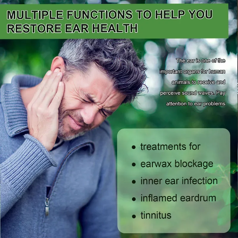 Tinnitus Ear Drops Effective Treatment Tinnitus Deafness Otitis Hard Hearing Repair Ear Swelling Itching Earache Health Care