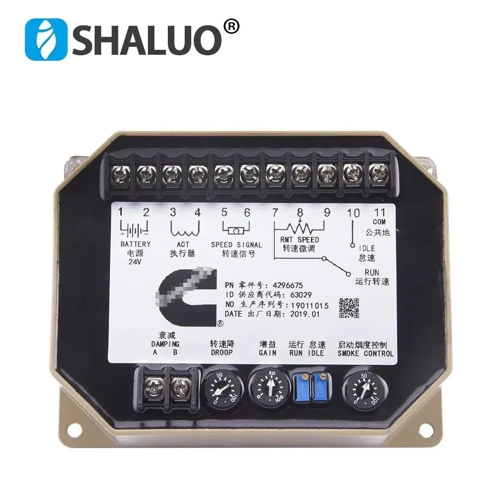 Original 4296674 NT855 K19 Diesel Generator Speed Controller Board Engine Speed Govornor Control Unit Module 4296675 K19 KV38