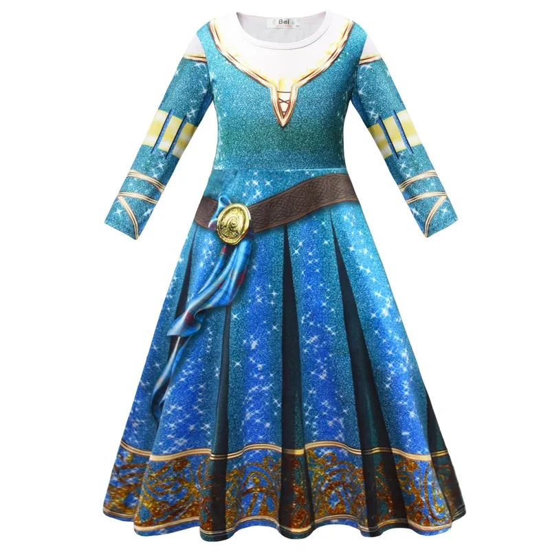 

KKL3Halloween Princess Brave Merida Costume for Girls k15[[