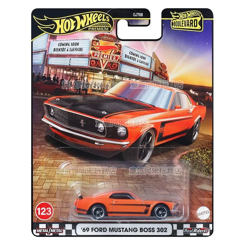 Original Hot Wheels Premium Car Boulevard Diecast 1/64 Toys Boy Porsche 911 Bugatti Ford Mustang Boss Datsun Modell Geburtstagsgeschenk