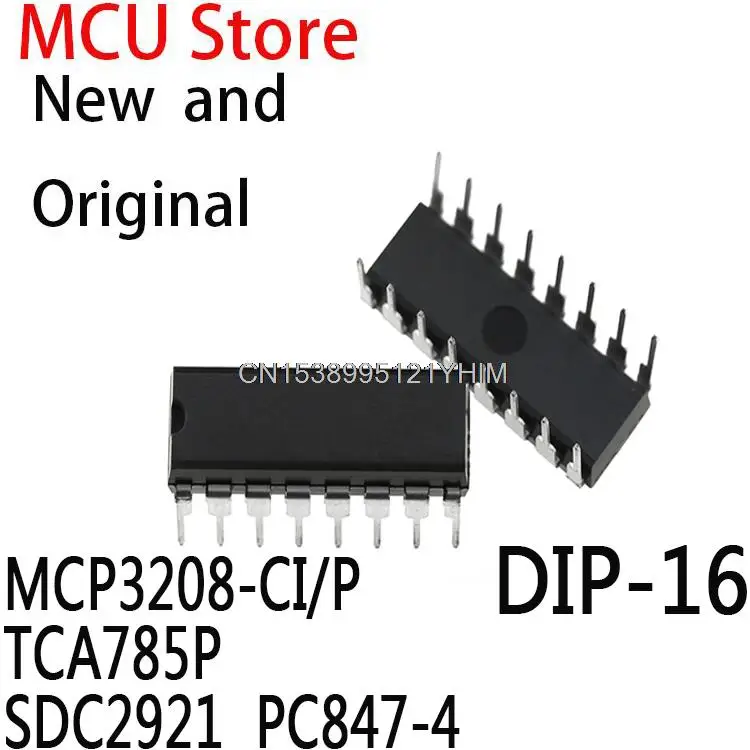 10PCS New and Original MCP3208 DIP-16 MCP3208-I/P DIP TCA785 TCA 785 2921 PC847 LTV-847 MCP3208-CI/P TCA785P SDC2921  PC847-4