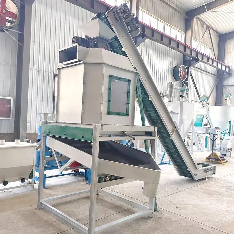 Livestock Poultry Feed Manufacturing Machine Complete animal feed pellet production line for 50000 chickens 1000 cattle farms