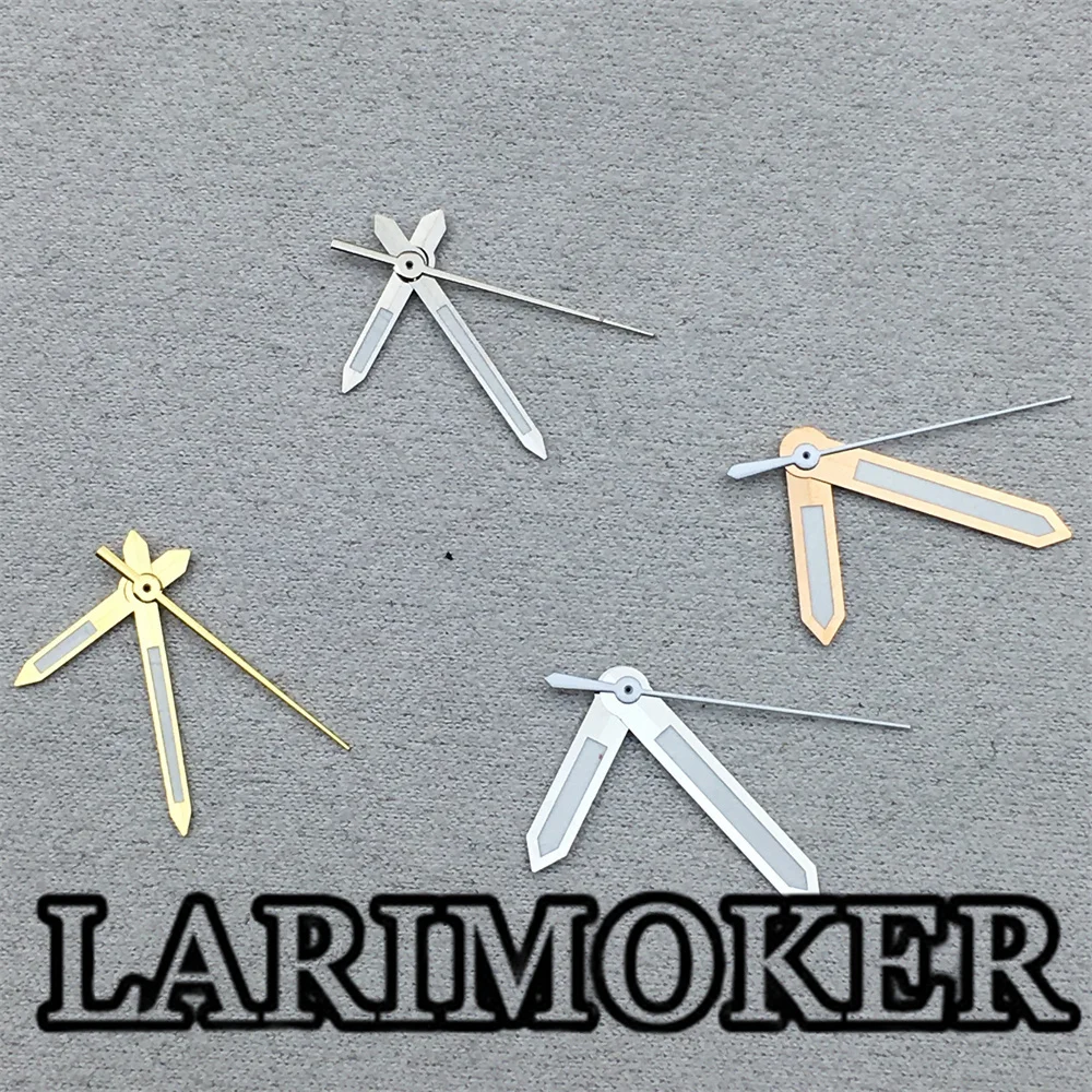 LARIMOKER Gold Silver Rose Gold Watch Hands Green Luminous Hands fit NH35 Mechanical Movement Watches Accessories